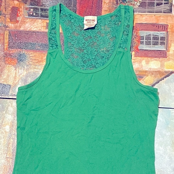 Lace Green Tank top - Picture 1 of 4